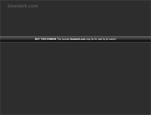Tablet Screenshot of bluedark.com